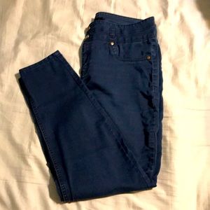 Navy skinny jeans